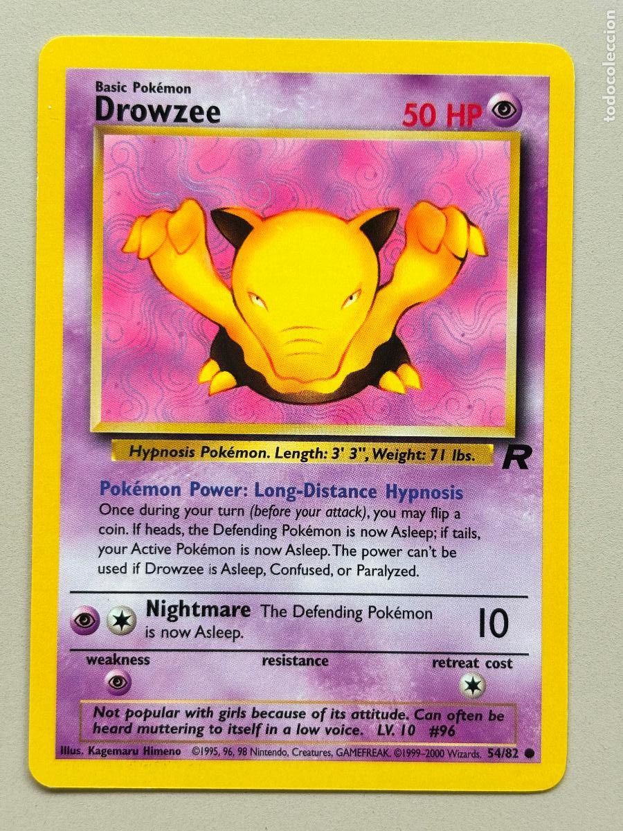 Trading Cards: POKEMON TCG - DROWZEE ( TEAM ROCKET ) # 54