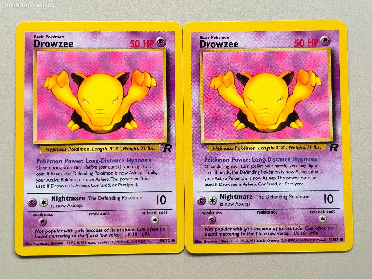 Trading Cards: POKEMON TCG - DROWZEE x 2 ( TEAM ROCKET ) # 54