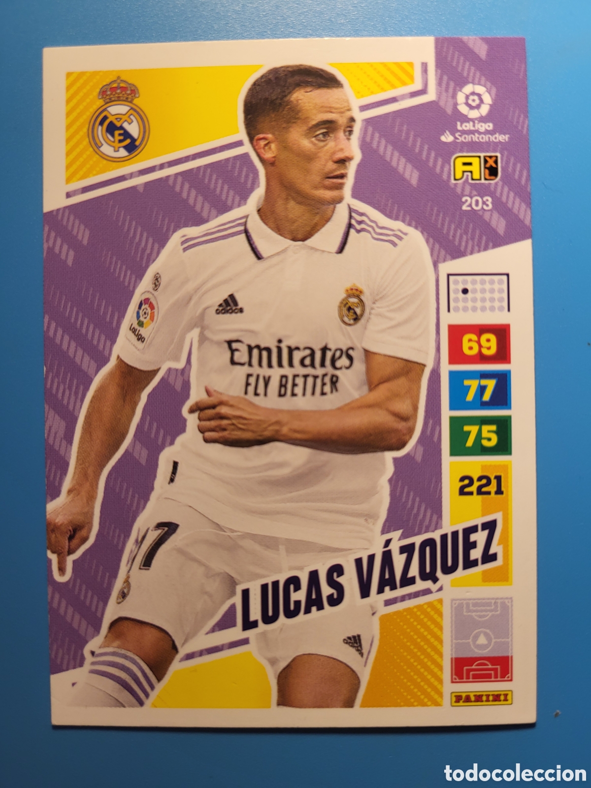 Trading Cards: 203 Lucas V&aacute;zquez / Adrenalyn XL 2022