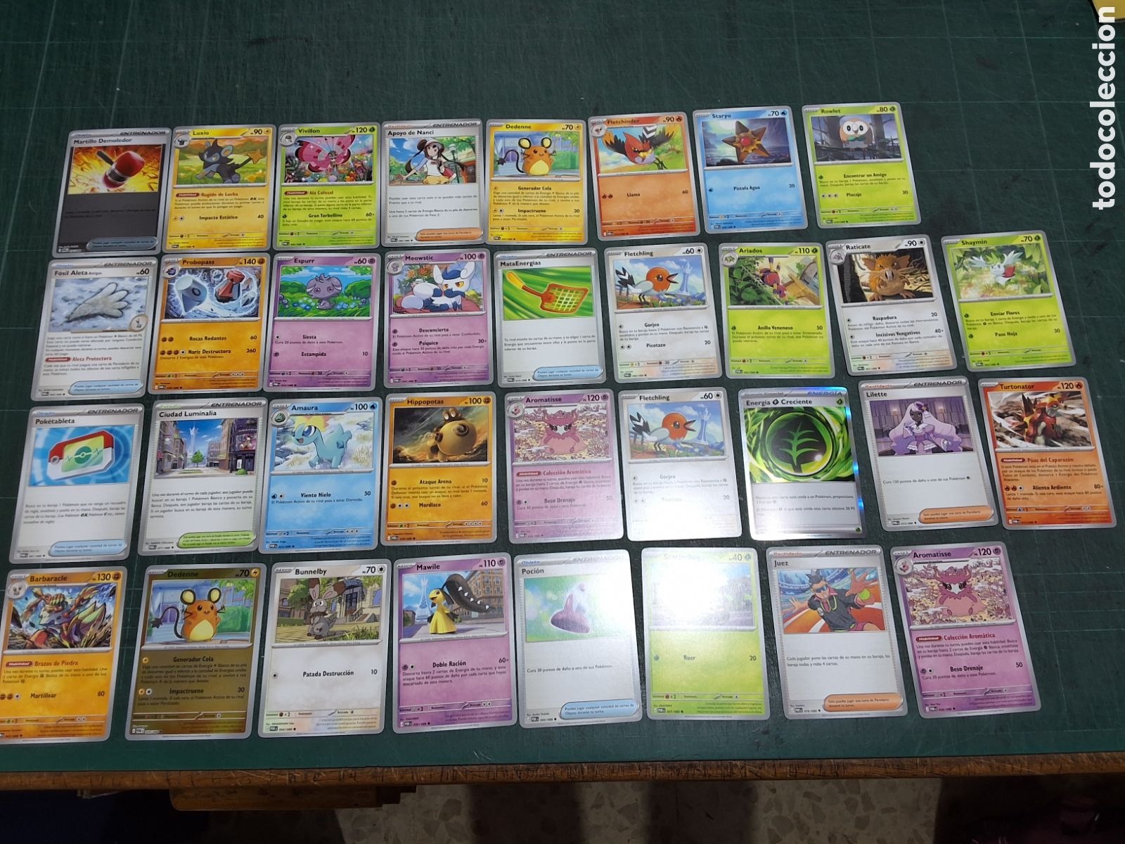 Trading Cards: 34 cartas pokemon originales en espa&ntilde;ol. Serie equilibrio perfecto.