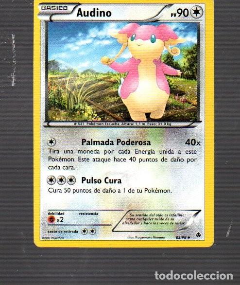 Trading Cards: CROMOS DE POK&Eacute;MON B&Aacute;SICO AUDINO - PV 90- N&ordm; 531 DEL A&Ntilde;O 2011