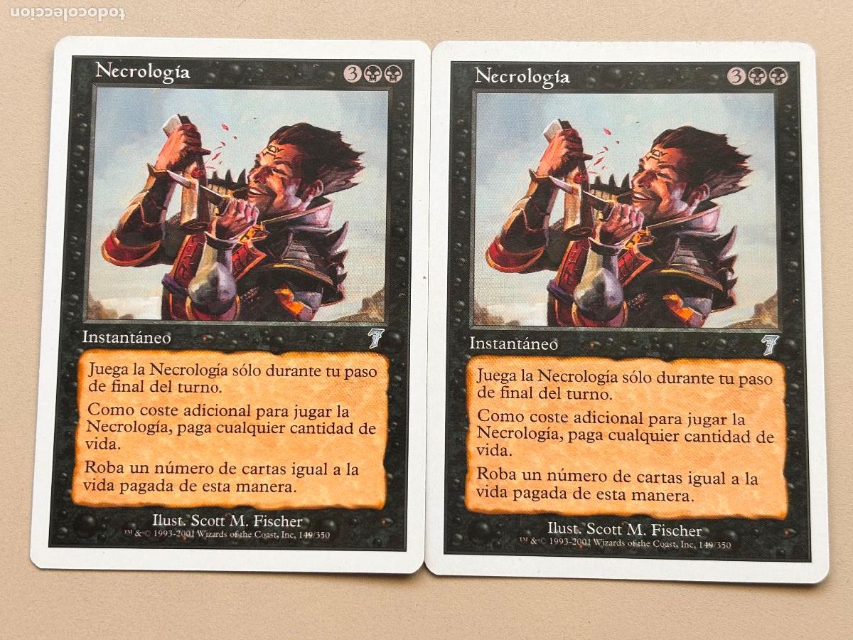 Trading Cards: MAGIC THE GATHERING - NECROLOGIA x 2 ( S&Eacute;PTIMA EDICI&Oacute;N )
