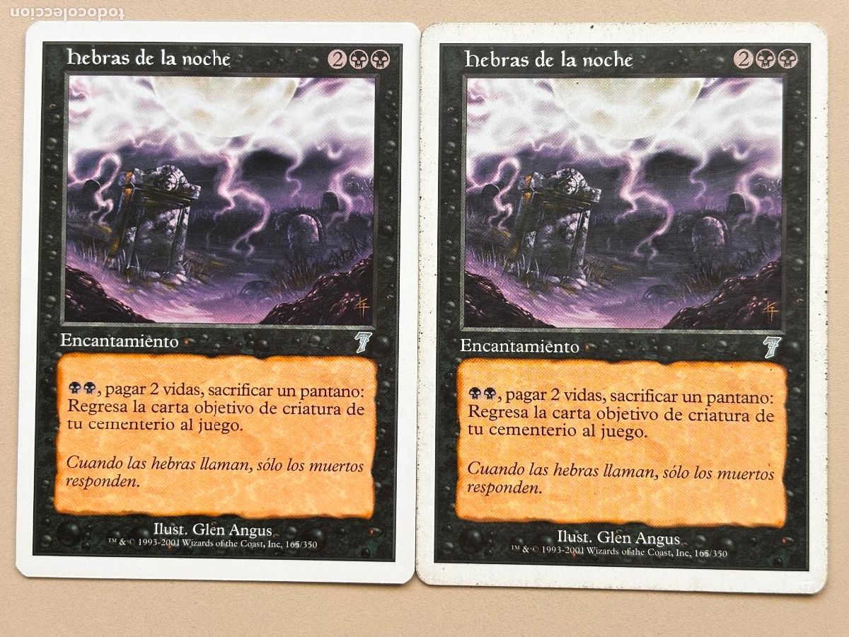Trading Cards: MAGIC THE GATHERING - HEBRAS DE LA NOCHE x 2 ( S&Eacute;PTIMA EDICI&Oacute;N )