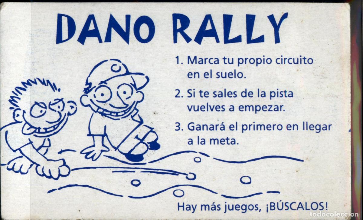 Trading Cards: Ficha Promocional / Instrucciones Dano Rally Danone