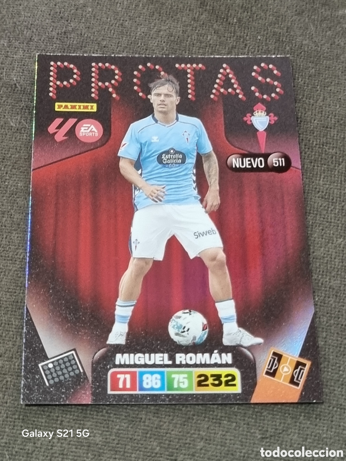 Trading Cards: 511 - MIGUEL ROMAN, CELTA NUEVO PROTAS ADRENALYN 2025 2026