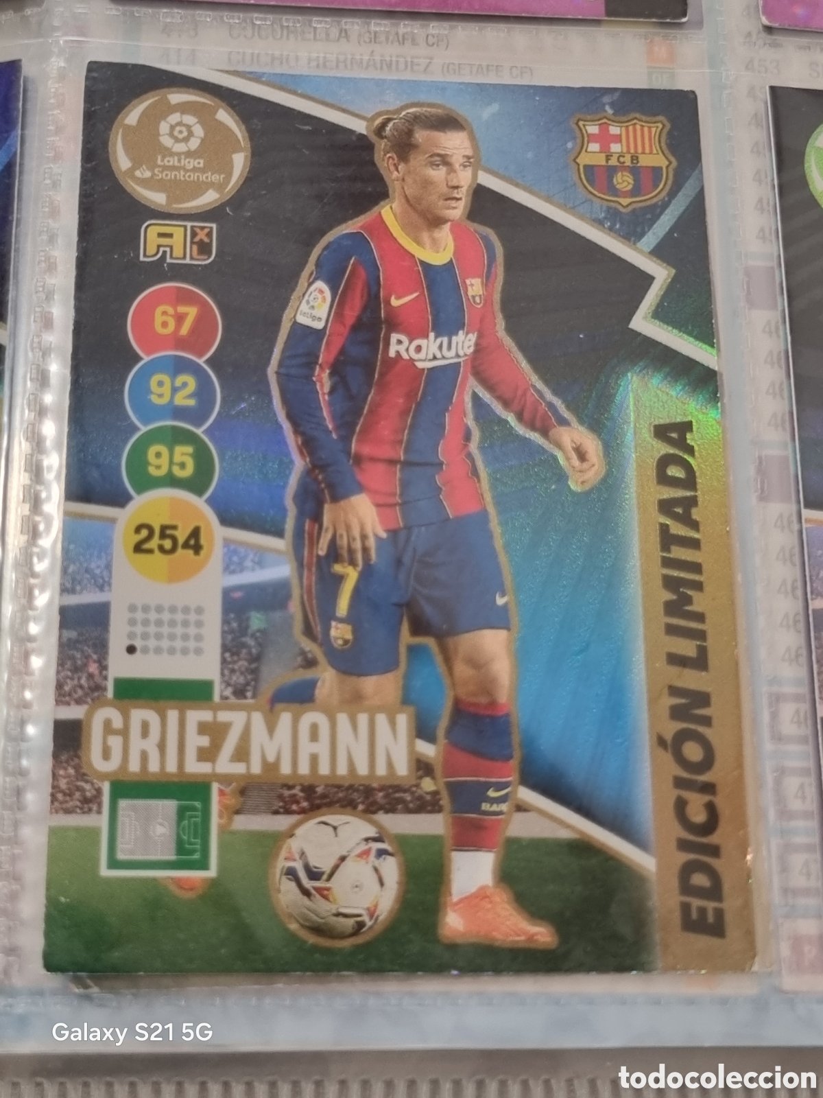 Trading Cards: GRIEZMANN, BARCELONA EDICI&Oacute;N LIMITADA ADRENALYN 2020-2021