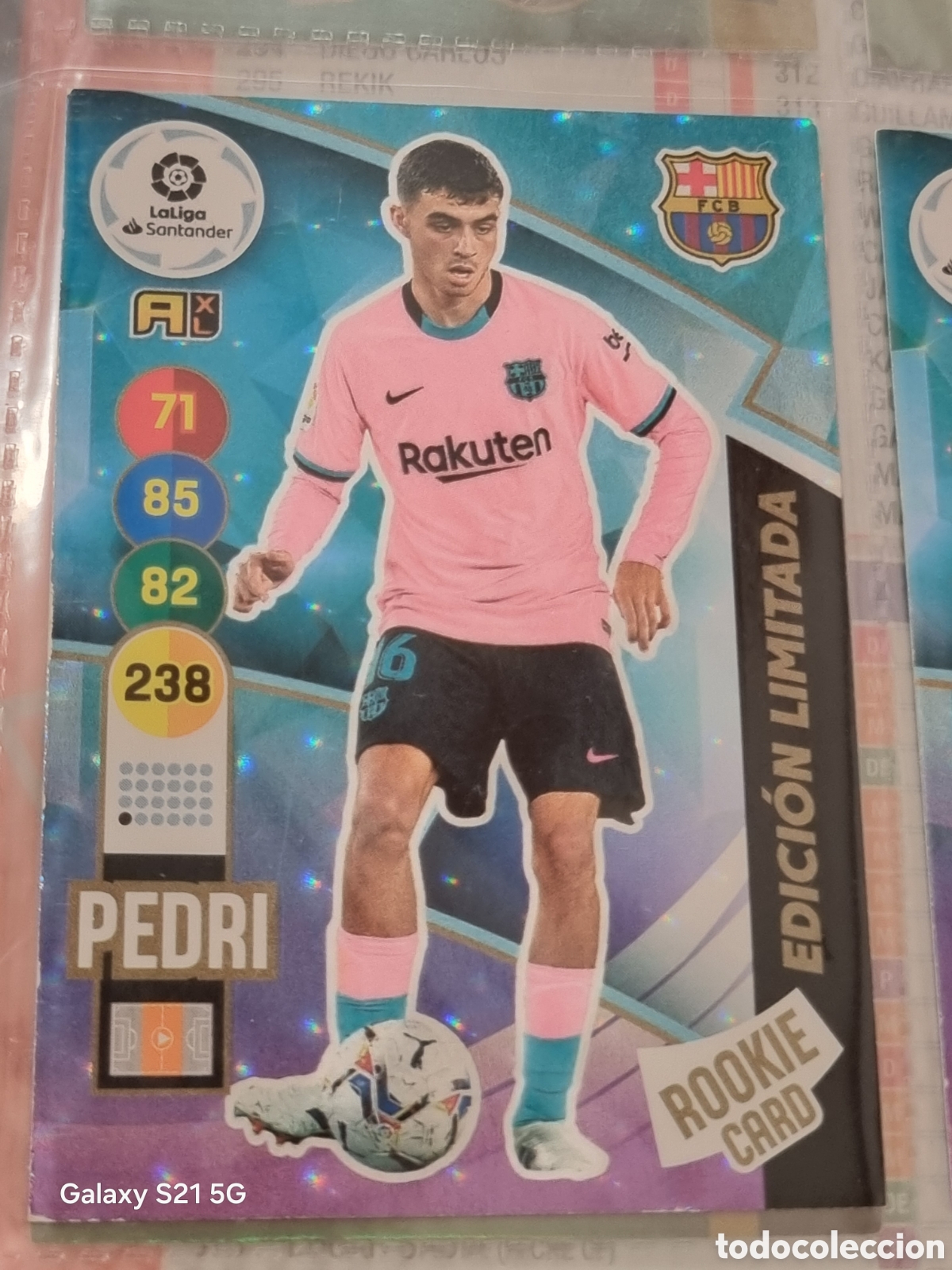 Trading Cards: PEDRI , BARCELONA EDICI&Oacute;N LIMITADA ROOKIE ADRENALYN 2020-2021