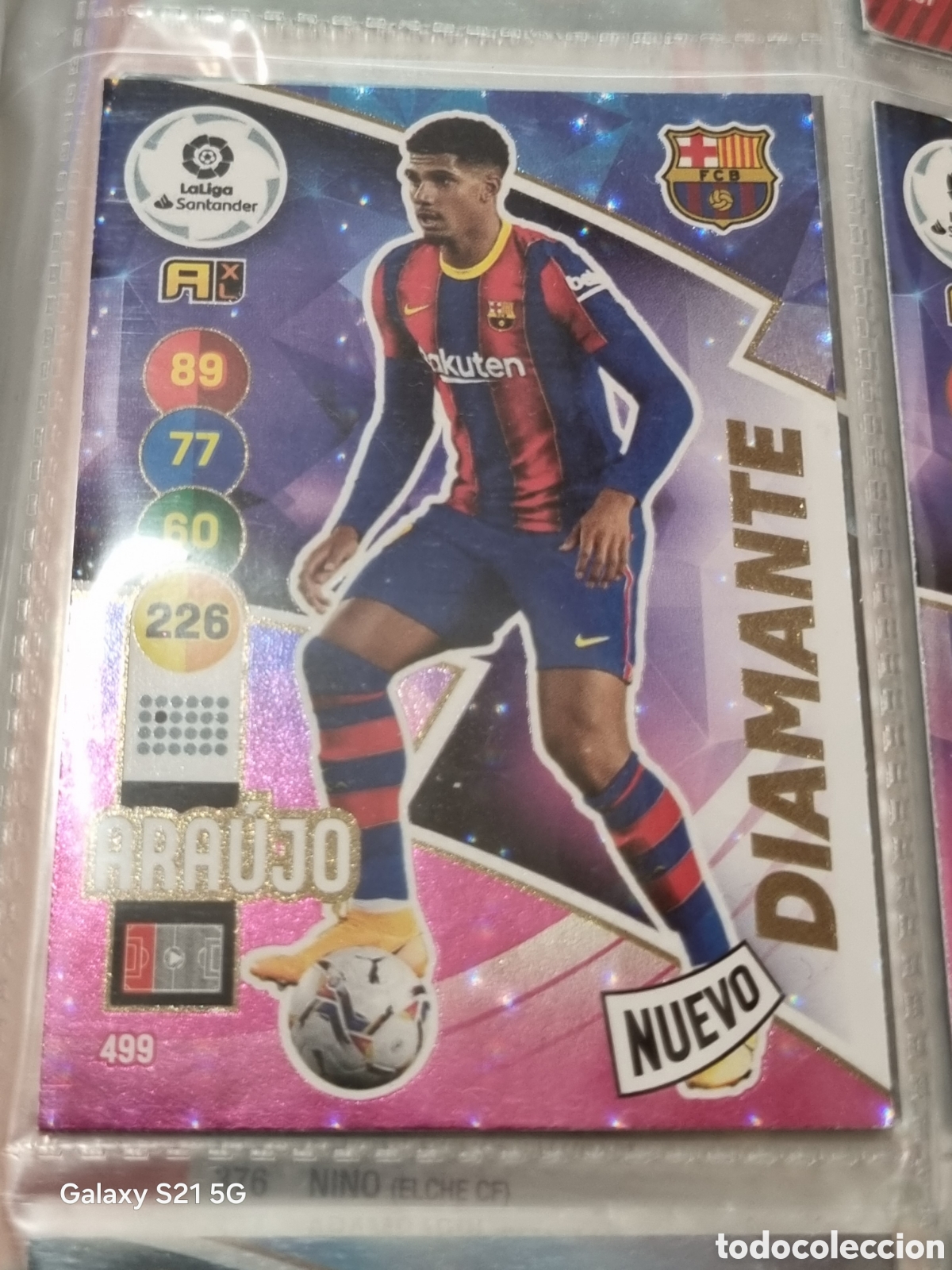 Trading Cards: 499 - ARAUJO, BARCELONA NUEVO DIAMANTE ADRENALYN 2020-2021