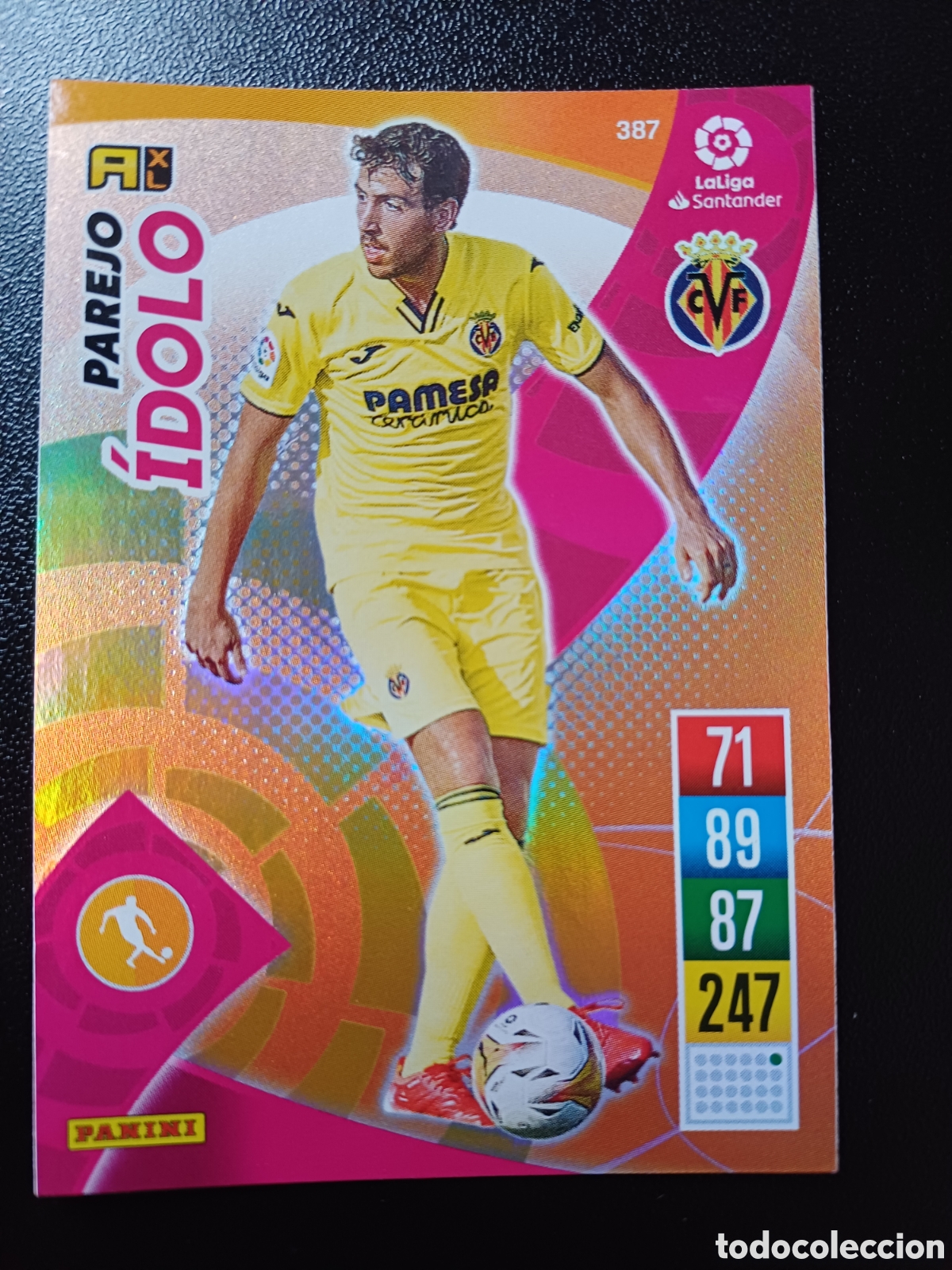 Cartas Colecion&aacute;veis: #387 PAREJO IDOLO VILLAREAL CF &Iacute;DOLO PANINI ADRENALYN XL 2021-22