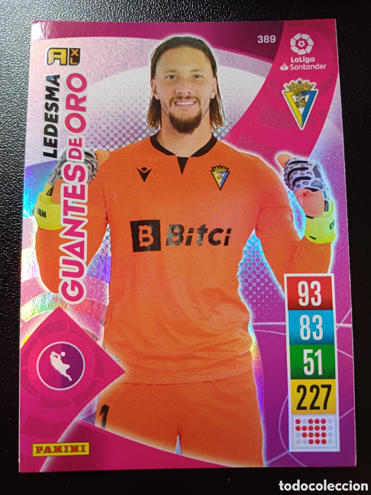 Trading Cards: #389 LEDESMA CADIZ CF GUANTES DE ORO PANINI ADRENALYN XL 2021-22