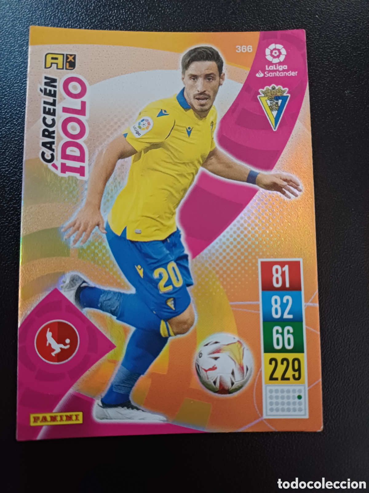 Trading Cards: #366 CARCELEN CADIZ CF &Iacute;DOLO PANINI ADRENALYN XL 2021-22