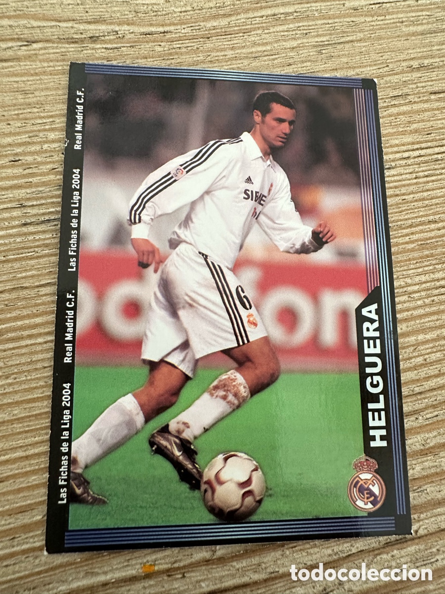 Trading Cards: HELGUERA REAL MADRID 10 LAS FICHAS DE LA LIGA 2004 MUNDICROMO 2003-04 03 04