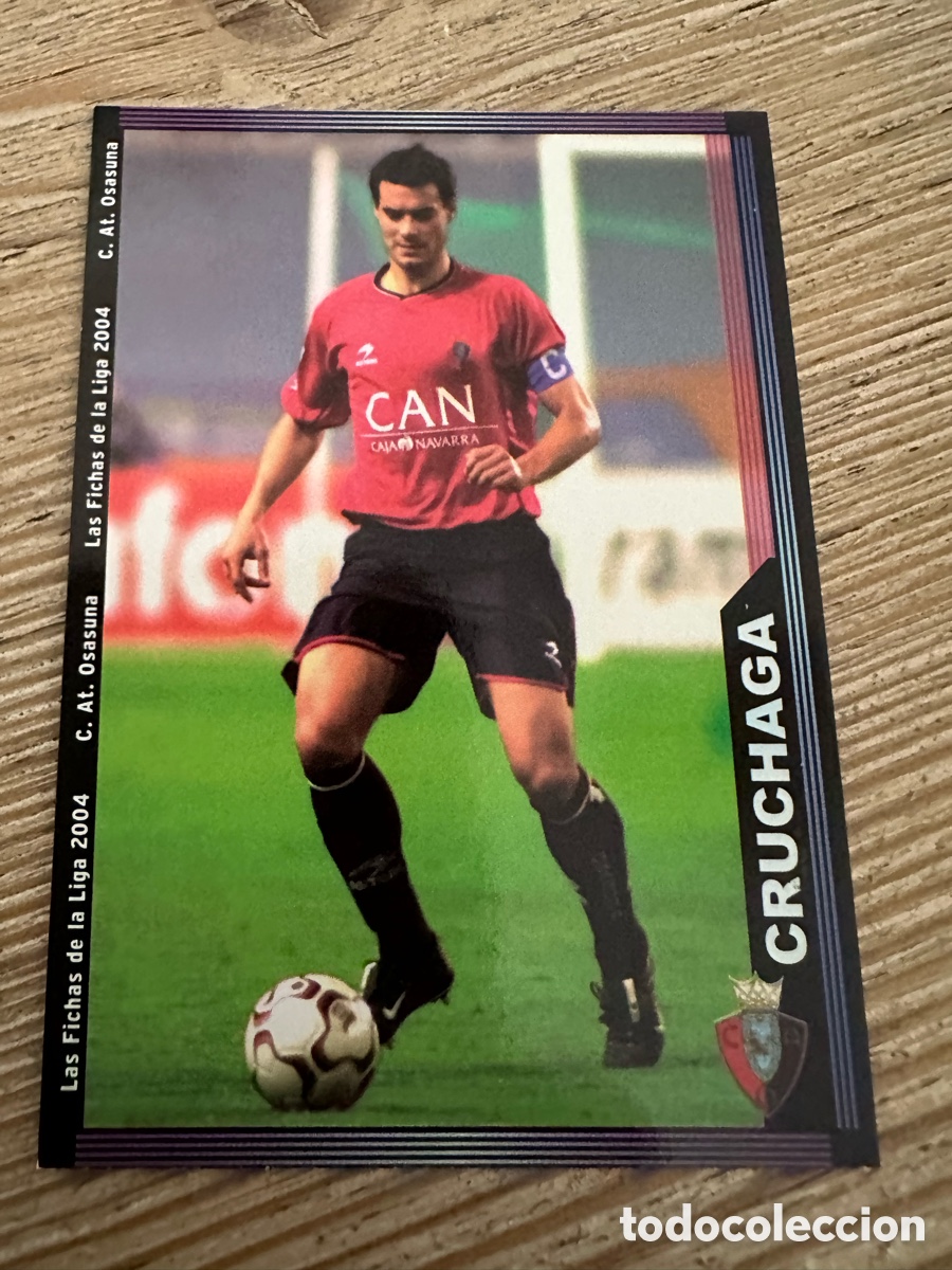 Trading Cards: CRUCHAGA OSASUNA 276 ESCUDO ANCHO LAS FICHAS DE LA LIGA 2004 MUNDICROMO 2003-04 03 04