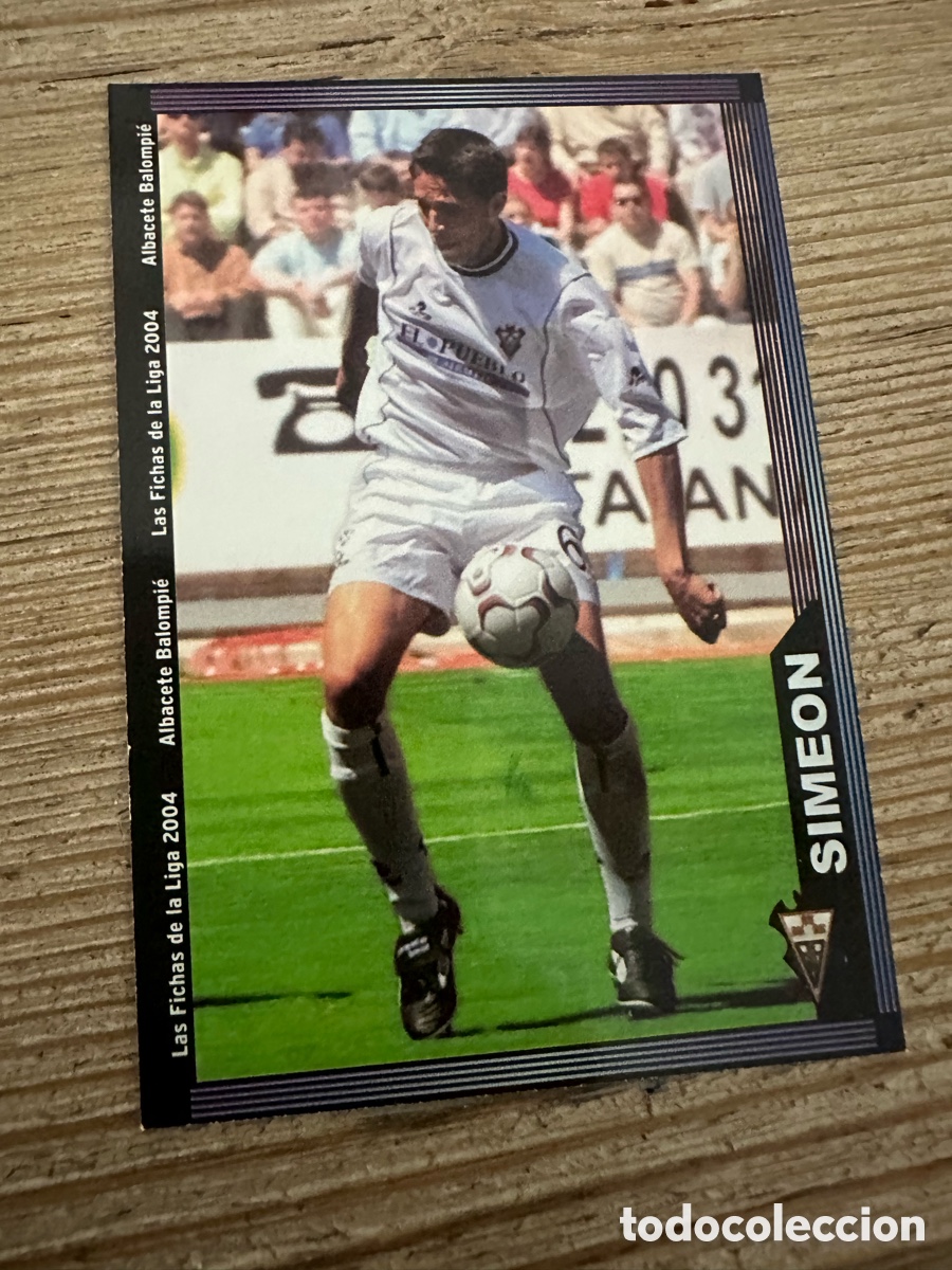 Trading Cards: SIMEON ALBACETE 531 LAS FICHAS DE LA LIGA 2004 MUNDICROMO 2003-04 03 04