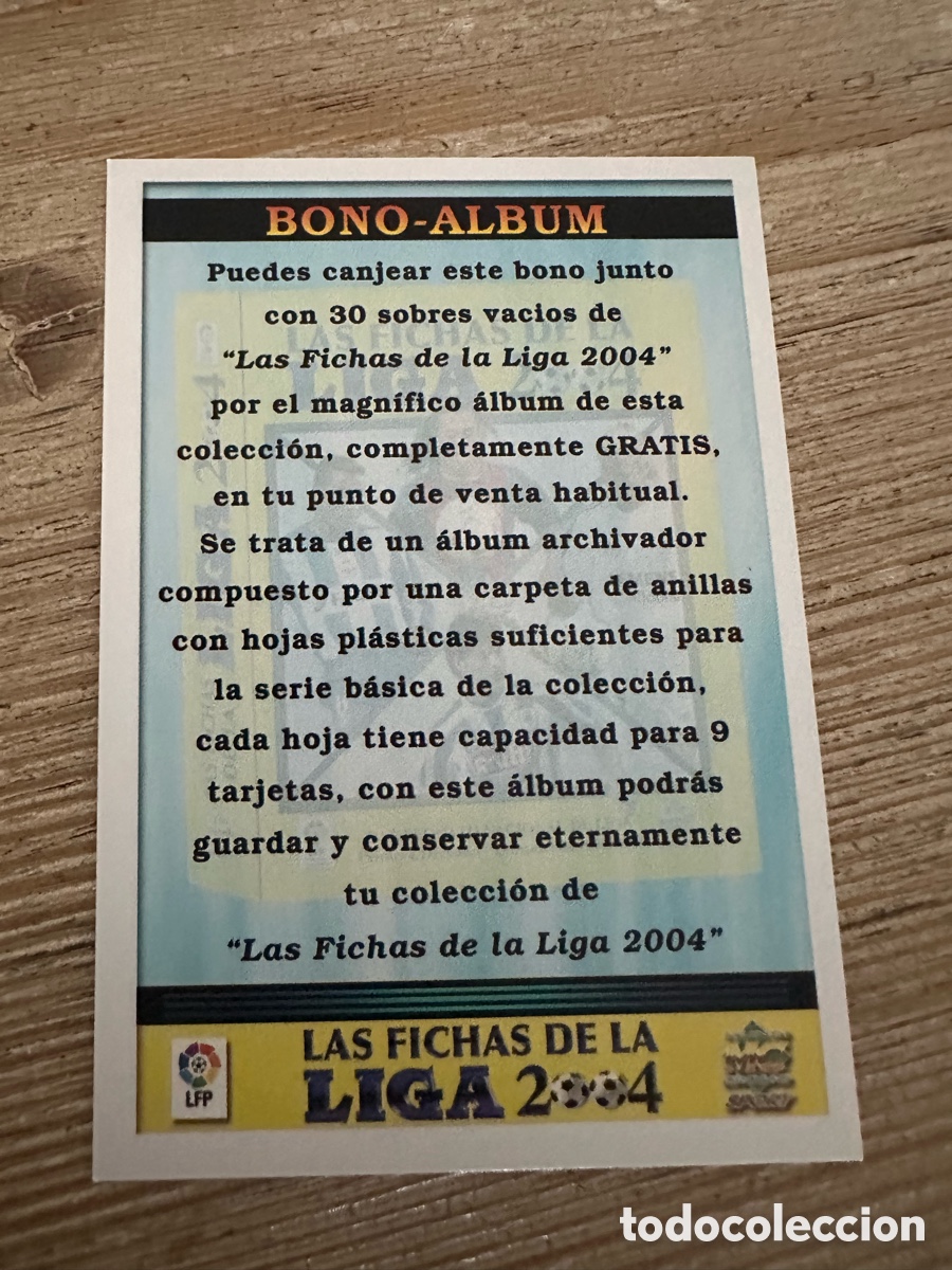 Trading Cards: BONO ALBUM LAS FICHAS DE LA LIGA 2004 MUNDICROMO 2003-04 03 04