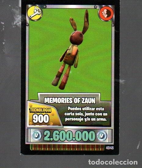 Trading Cards: CROMO CARTAS DE FORTNITE SIN PEGAR A&Ntilde;O 2019 DEL FLASH GORDON N &ordm; 4048 MEMORIES 0F ZAUN