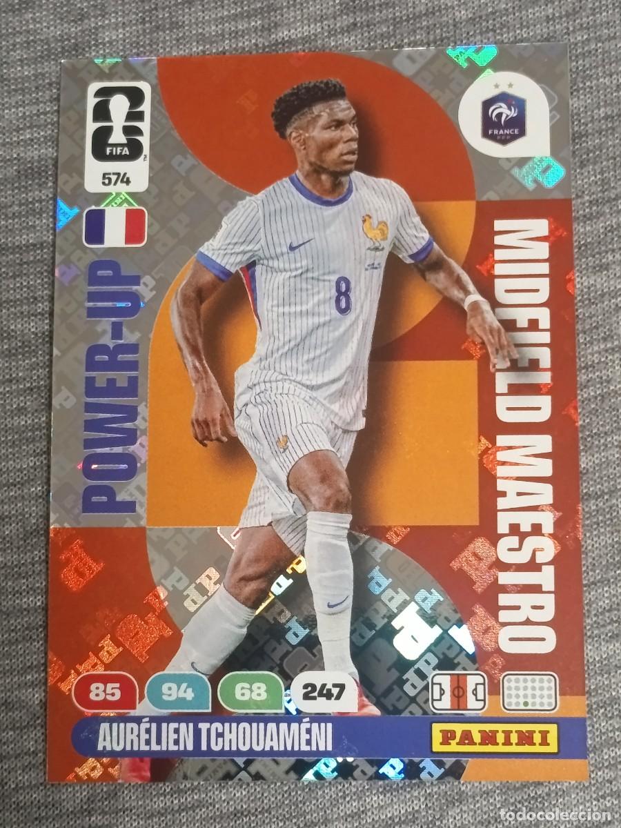 Trading Cards: ADRENALYN XL FIFA WORLD CUP 2026 POWER-UP MIDFIELD MAESTRO N&deg;574 TCHOUAMENI nuevo
