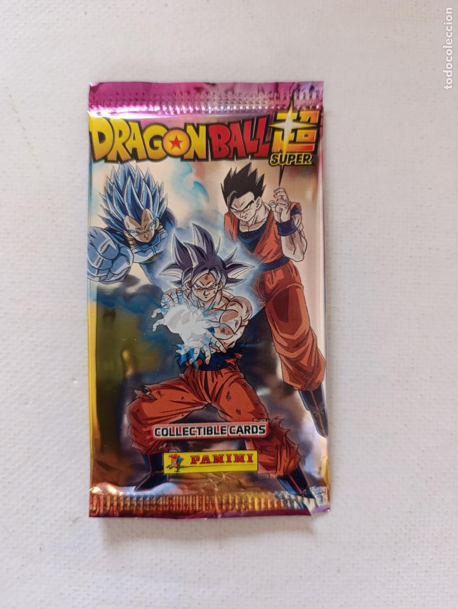 Trading Cards: SOBRE VACIO DRAGON BALL SUPER COLLECTIBLE CARDS - VERSION CON GOKU - PANINI - ESTA VACIO (209A)