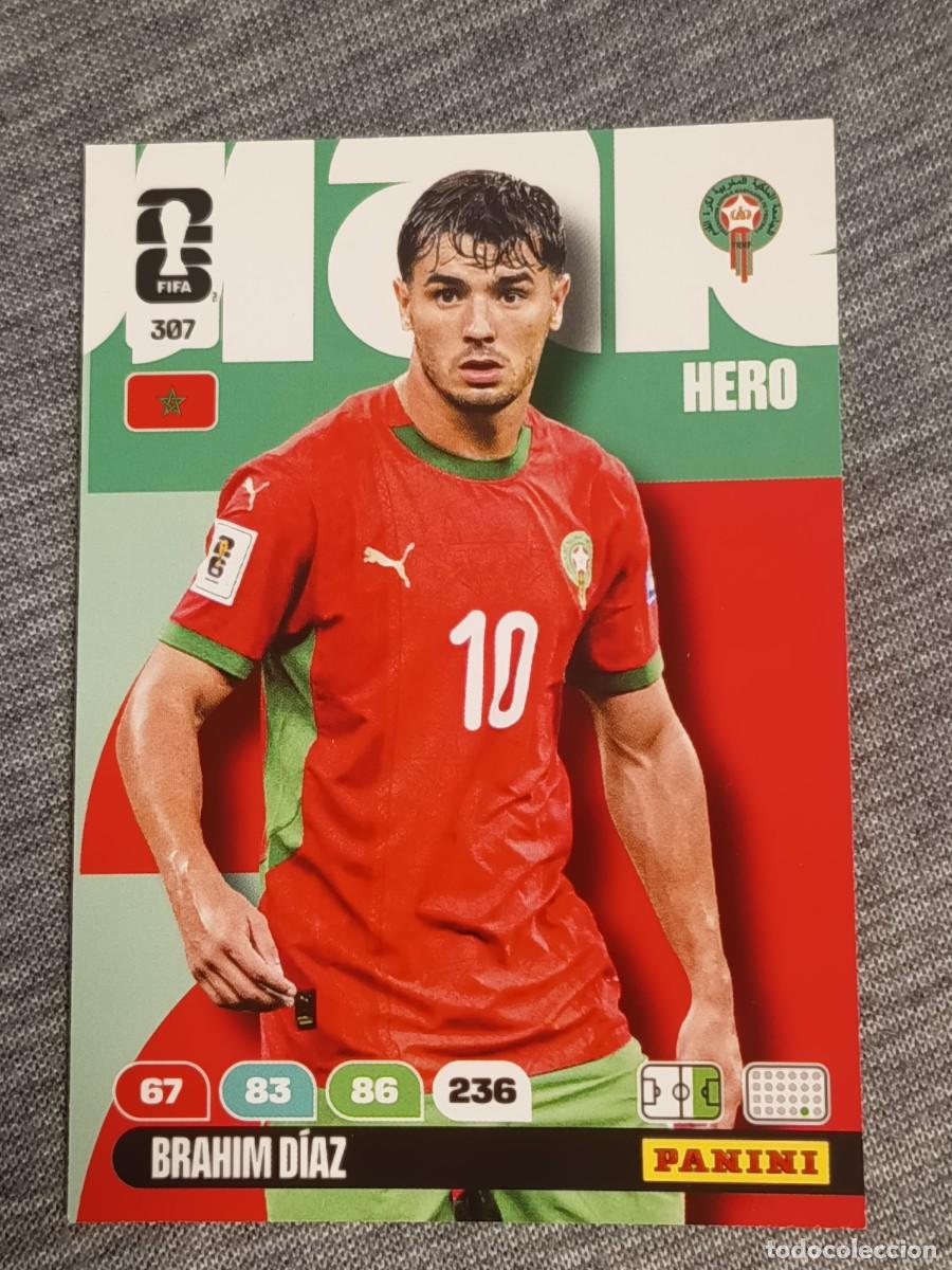 Trading Cards: ADRENALYN XL FIFA WORLD CUP 2026 BRAHIM DIAZ N&deg;307 MARRUECOS nuevo