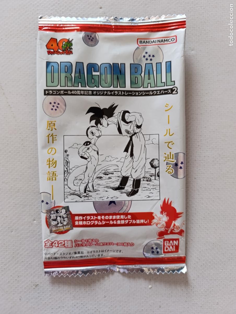 Trading Cards: SOBRE VACIO DRAGON BALL 40 ANIVERSARIO VERSION GOKU Y FREEZER - BANDAI JAPON 2026 ESTA VACIO (209A)
