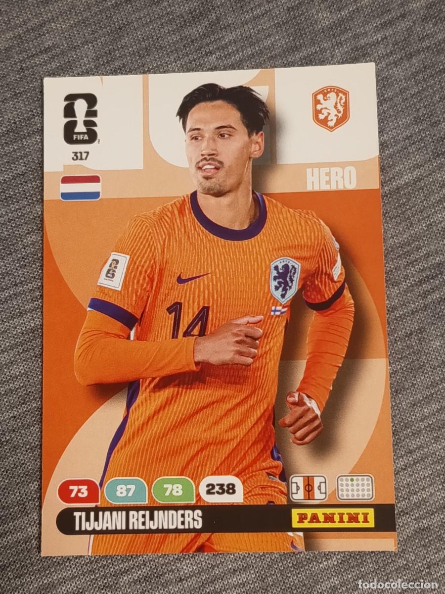 Trading Cards: ADRENALYN XL FIFA WORLD CUP 2026 TIJJANI REIJNDERS N&deg;317 PAISES BAJOS nuevo