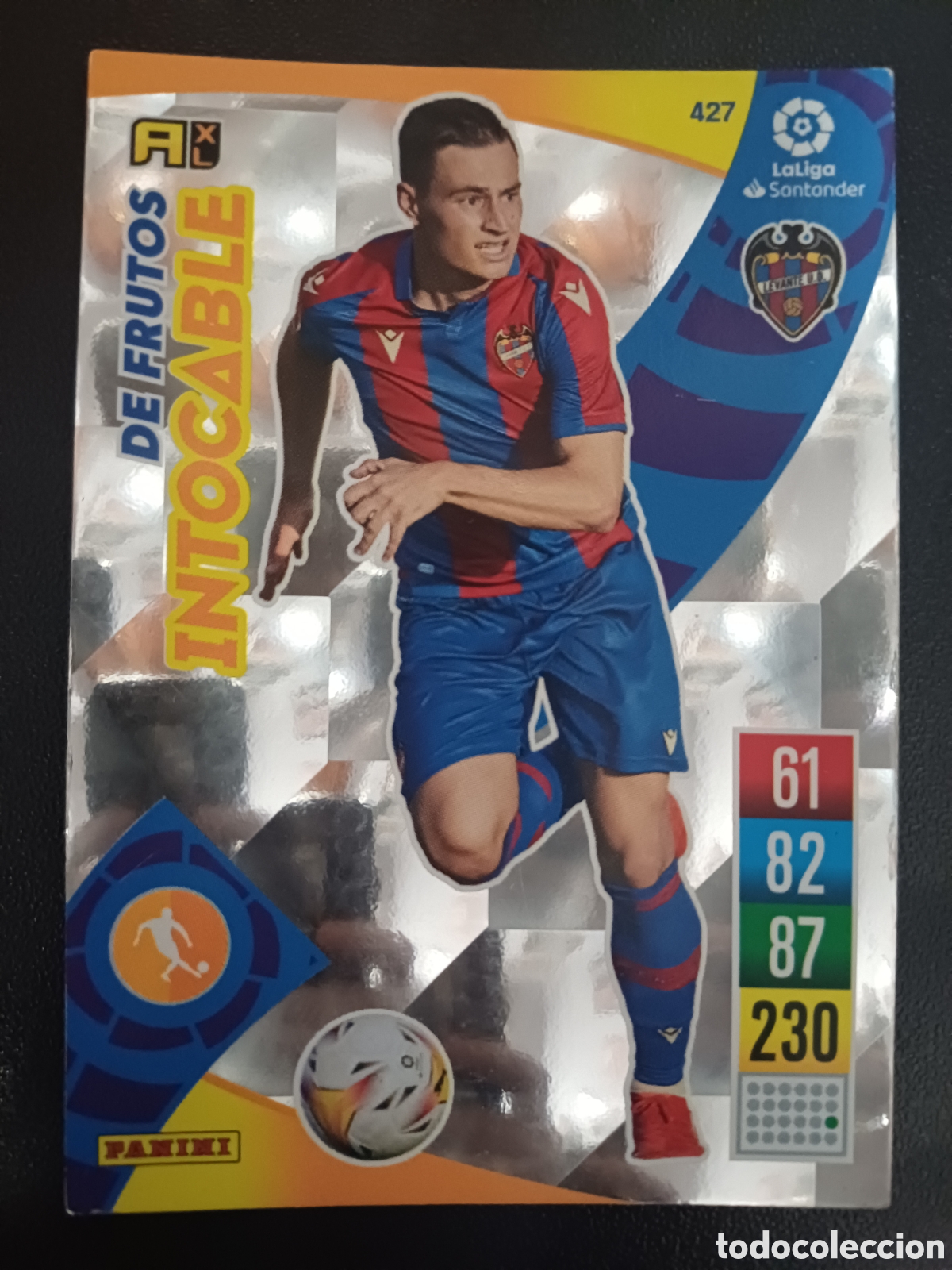 Cartas Colecion&aacute;veis: #427 DE FRUTOS LEVANTE UD INTOCABLE PANINI ADRENALYN XL 2021-22
