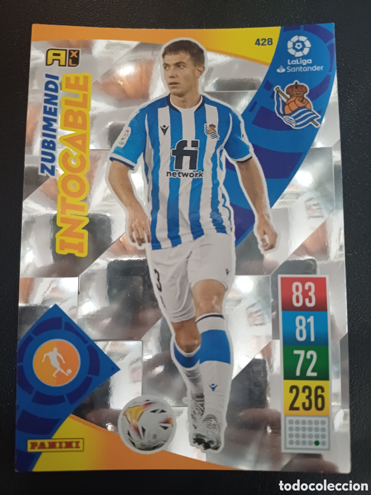 Cartas Colecion&aacute;veis: #428 ZUBIMENDI REAL SOCIEDAD INTOCABLE PANINI ADRENALYN XL 2021-22