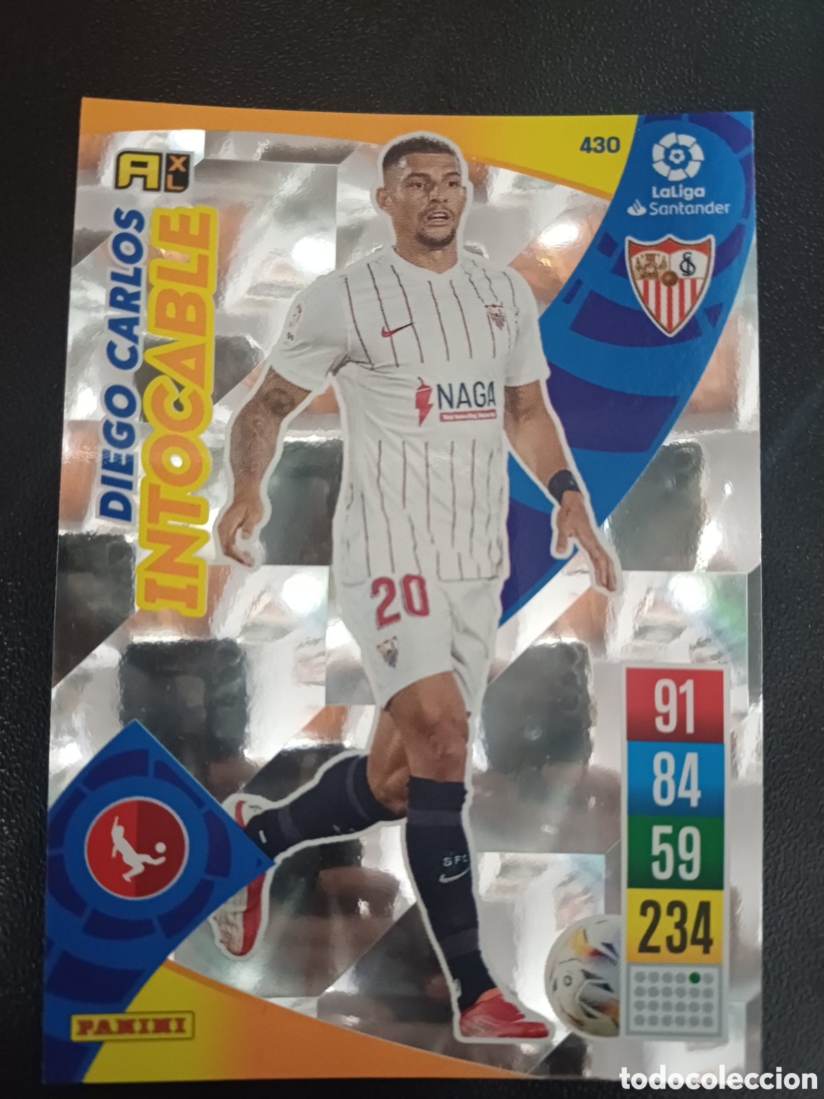 Cartes &agrave; &Eacute;changer: #430 DIEGO CARLOS SEVILLA CF INTOCABLE PANINI ADRENALYN XL 2021-22