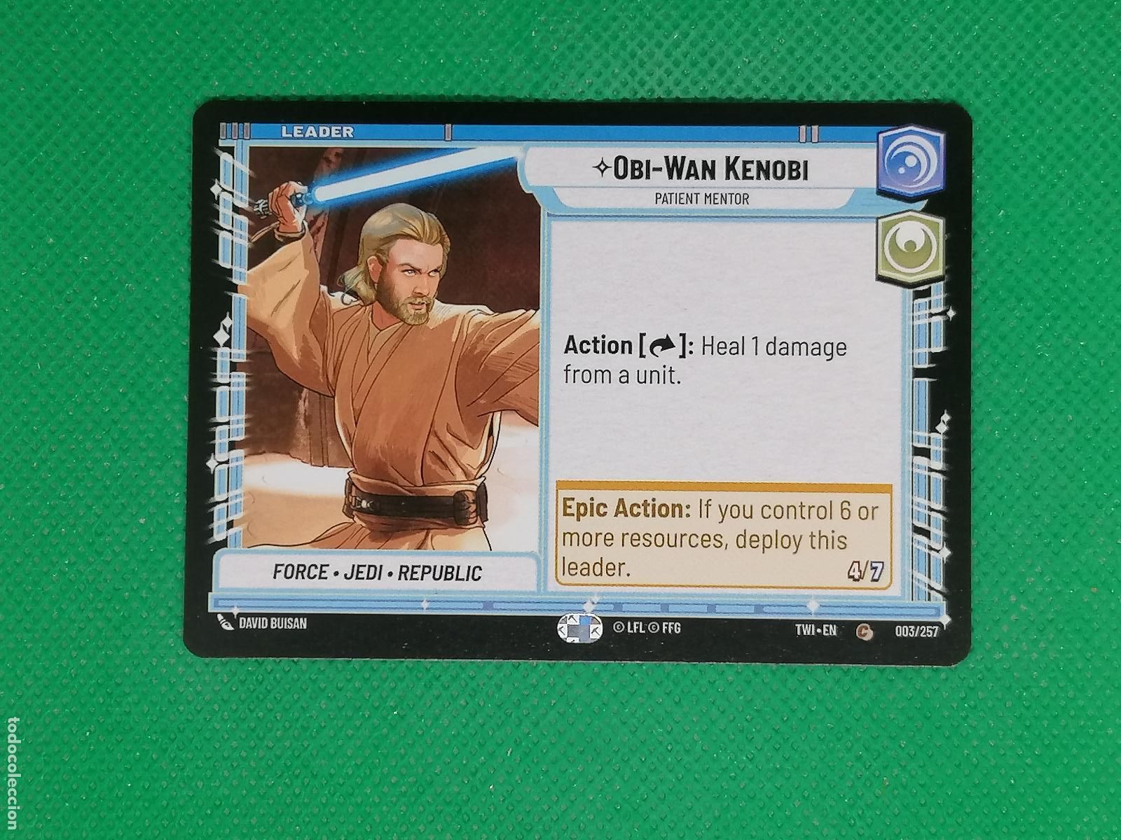 Trading Cards: OBI WAN KENOBI 003/257 ⚽ STAR WARS UNLIMITED TRADING CARD GAME ⚽
