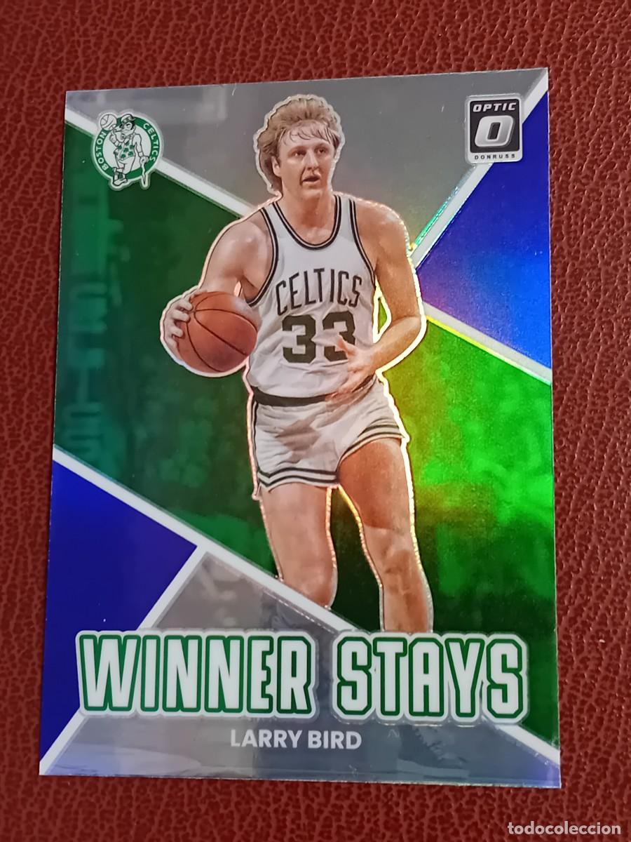 Trading Cards: Card 15 Larry Bird Donruss Optic 2022-2023 Winner Stays Holo Prizm