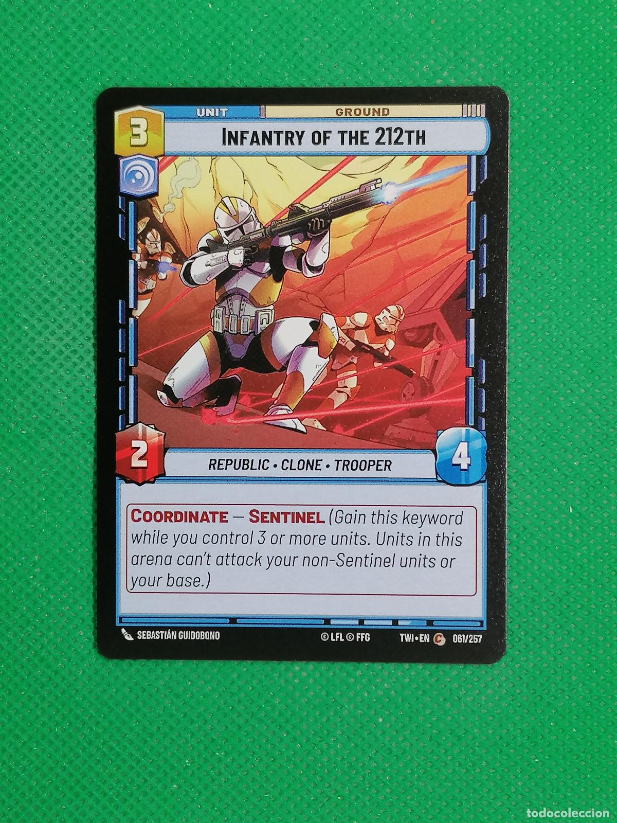 Trading Cards: INFANTRY OF THE 212TH 061/257 ⚽ STAR WARS UNLIMITED TRADING CARD GAME ⚽