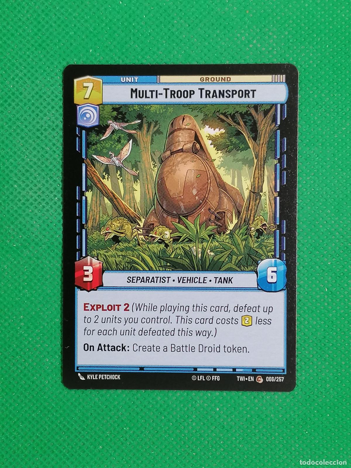 Trading Cards: MULTI TROOP TRANSPORT 066/257 ⚽ STAR WARS UNLIMITED TRADING CARD GAME ⚽