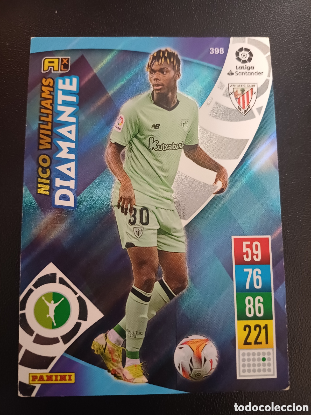 Trading Cards: #398 NICO WILLIAMS ATHLETIC CLUB BILBAO DIAMANTE PANINI ADRENALYN XL 2021-22