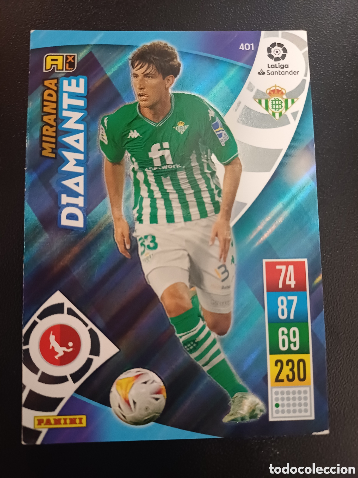 Trading Cards: #401 MIRANDA REAL BETIS DIAMANTE PANINI ADRENALYN XL 2021-22
