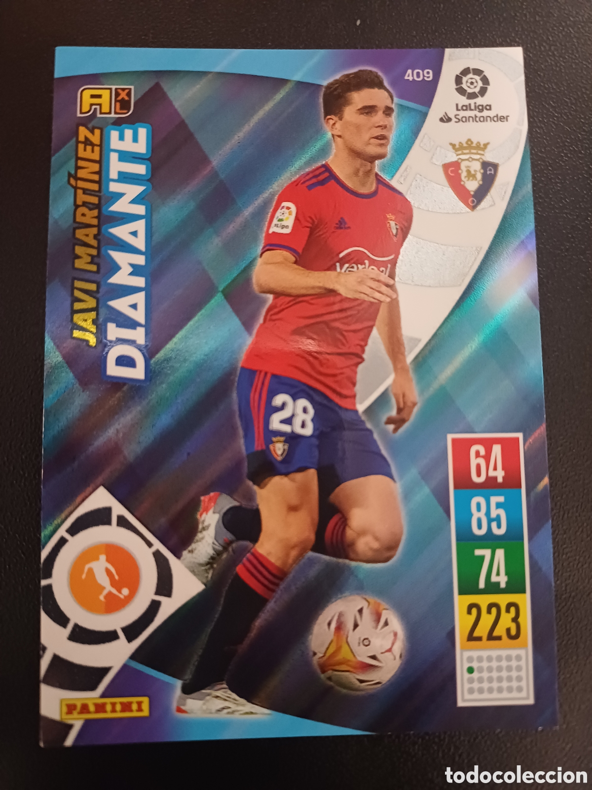 Cartas Colecion&aacute;veis: #409 JAVI MARTINEZ CA OSASUNA DIAMANTE PANINI ADRENALYN XL 2021-22