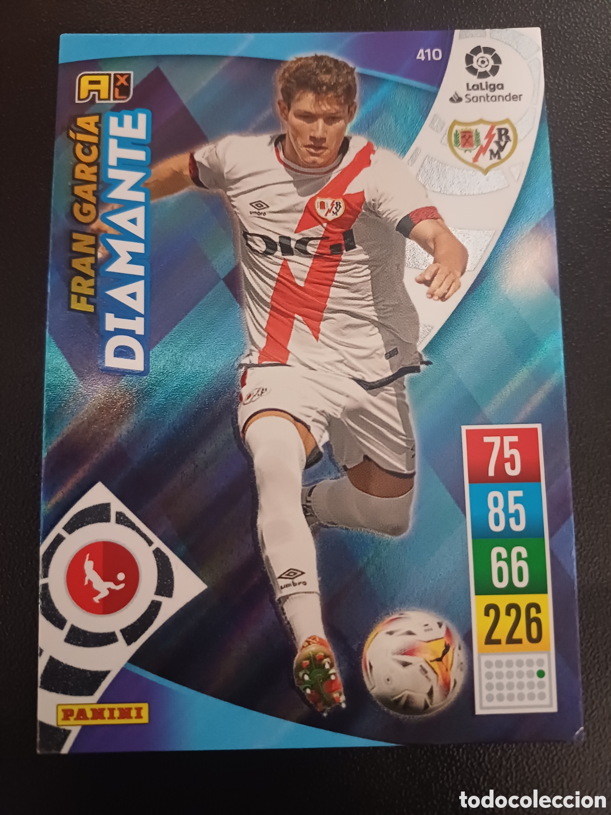 Cartas Colecion&aacute;veis: #410 FRAN GARCIA RAYO VALLECANO DIAMANTE PANINI ADRENALYN XL 2021-22