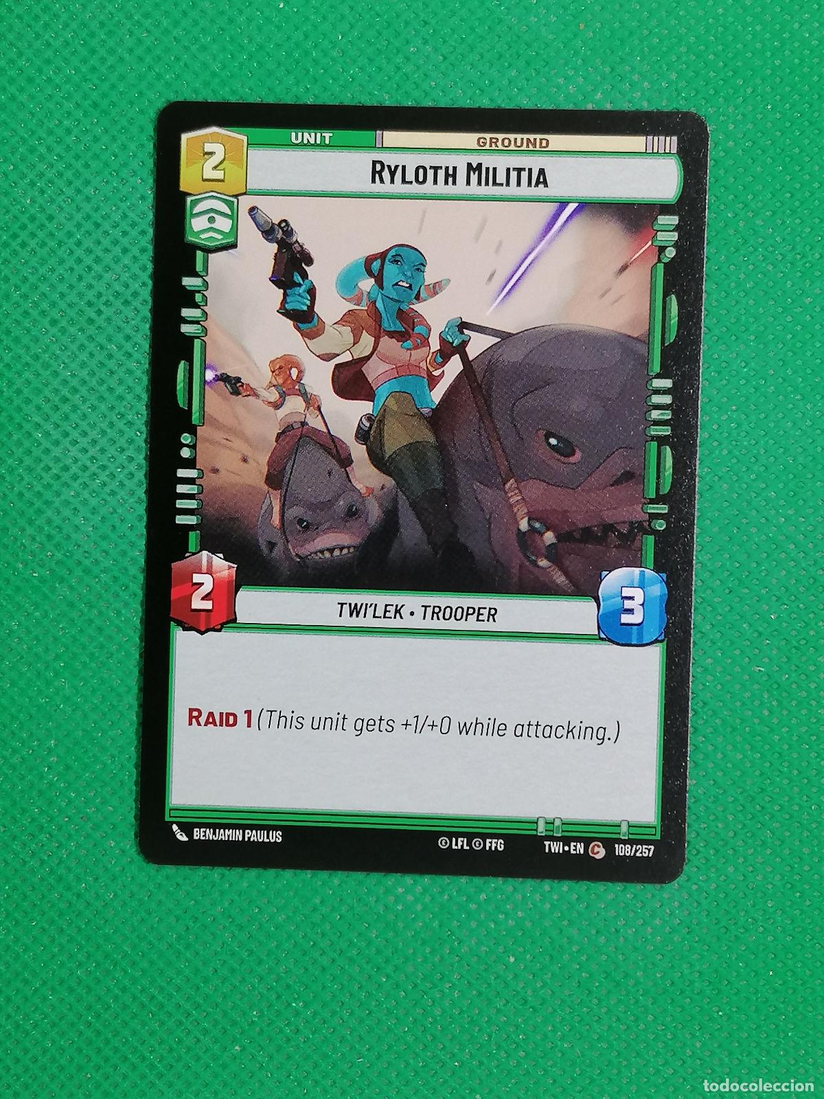 Trading Cards: RYLOTH MILITIA 108/257 ⚽ STAR WARS UNLIMITED TRADING CARD GAME ⚽