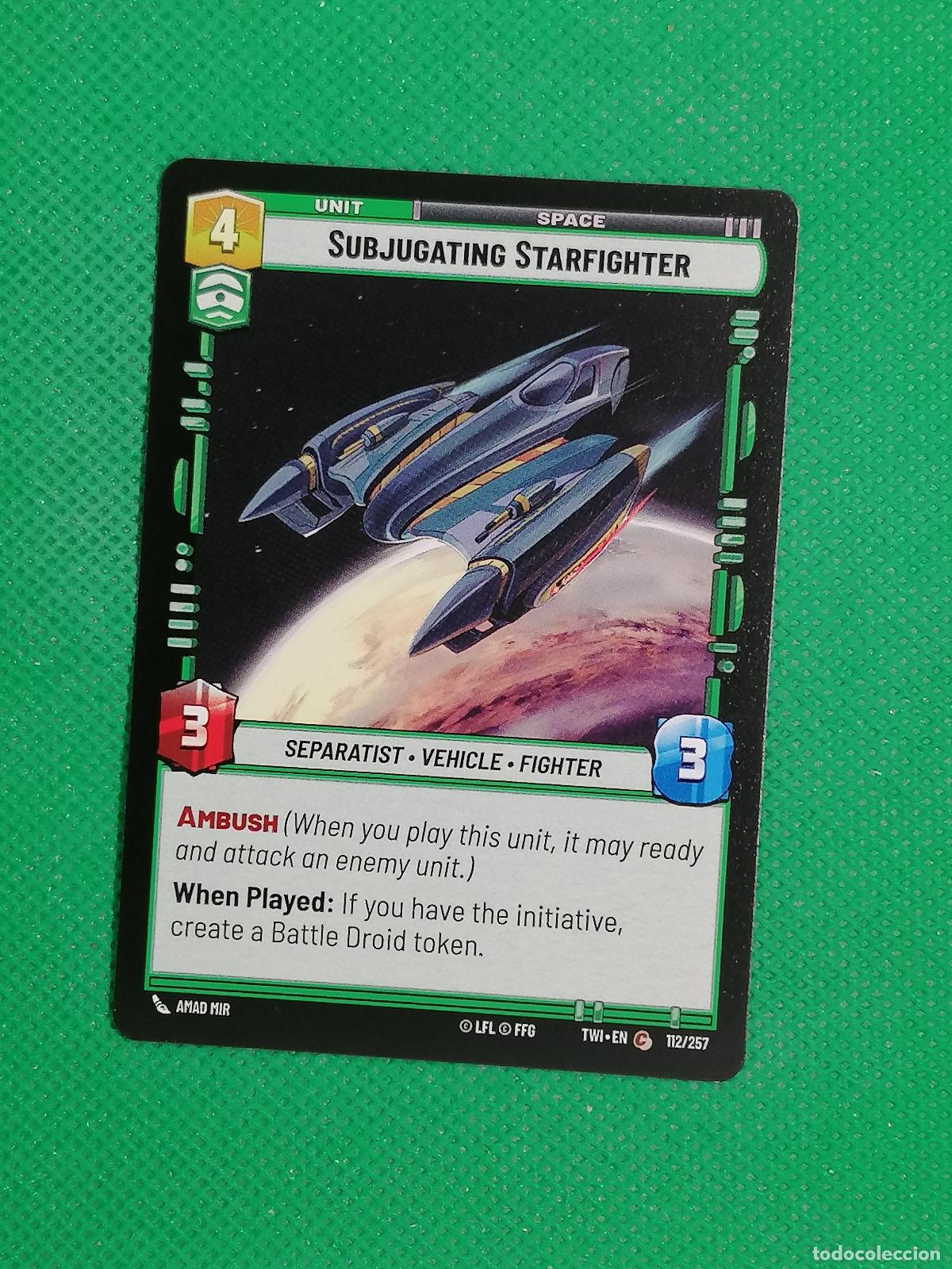 Trading Cards: SUBJUGATING STARFIGHTER 112/257 ⚽ STAR WARS UNLIMITED TRADING CARD GAME ⚽