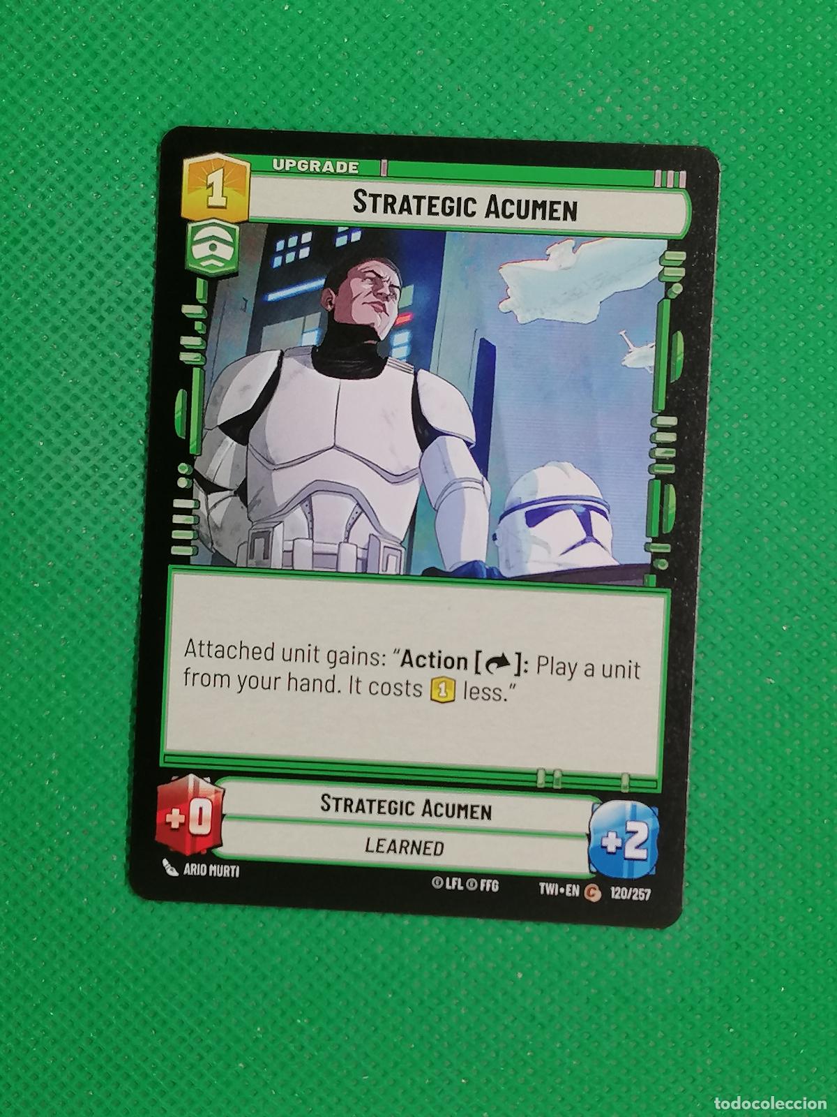 Trading Cards: STRATEGIC ACUMEN 120/257 ⚽ STAR WARS UNLIMITED TRADING CARD GAME ⚽