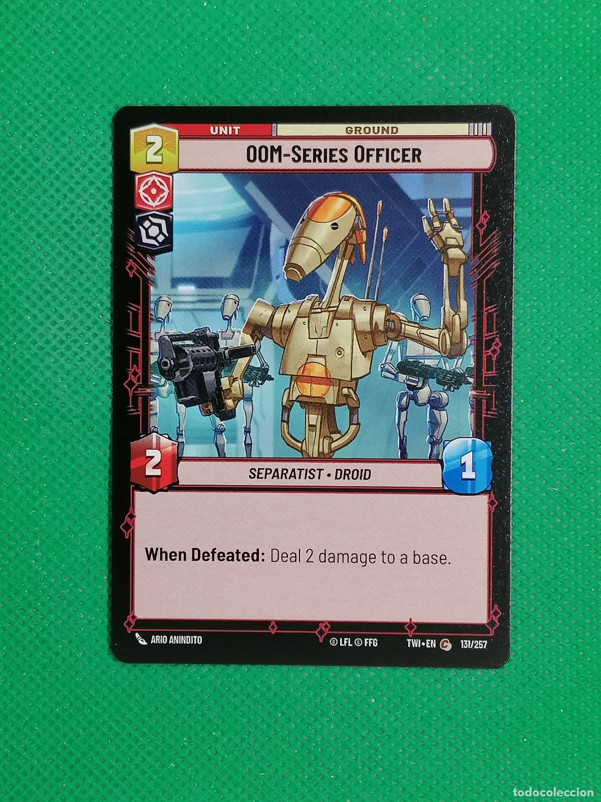 Trading Cards: 00M - SERIES OFFICER 131/257 ⚽ STAR WARS UNLIMITED TRADING CARD GAME ⚽