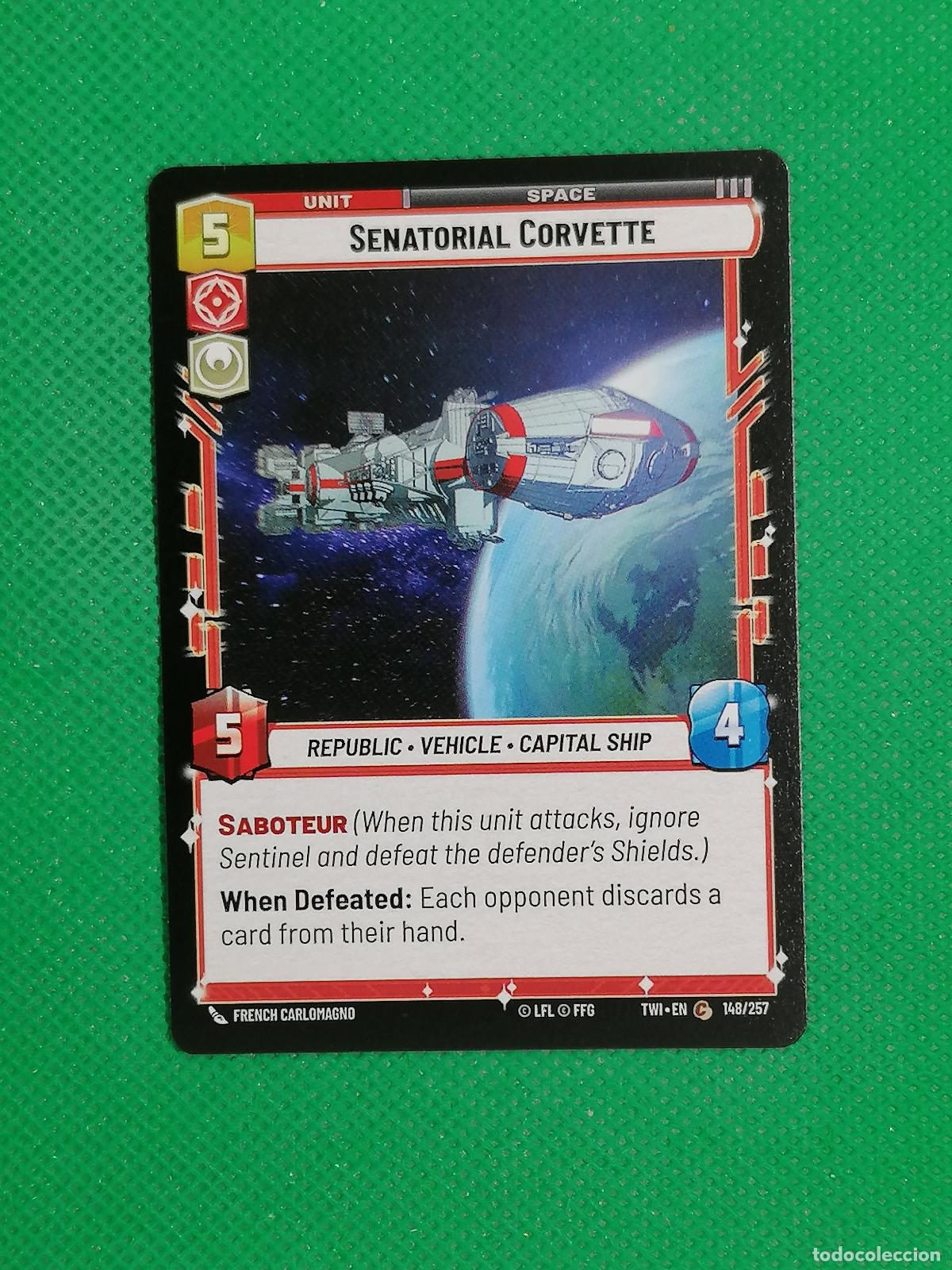 Trading Cards: SENATORIAL CORVETTE 149/257 ⚽ STAR WARS UNLIMITED TRADING CARD GAME ⚽