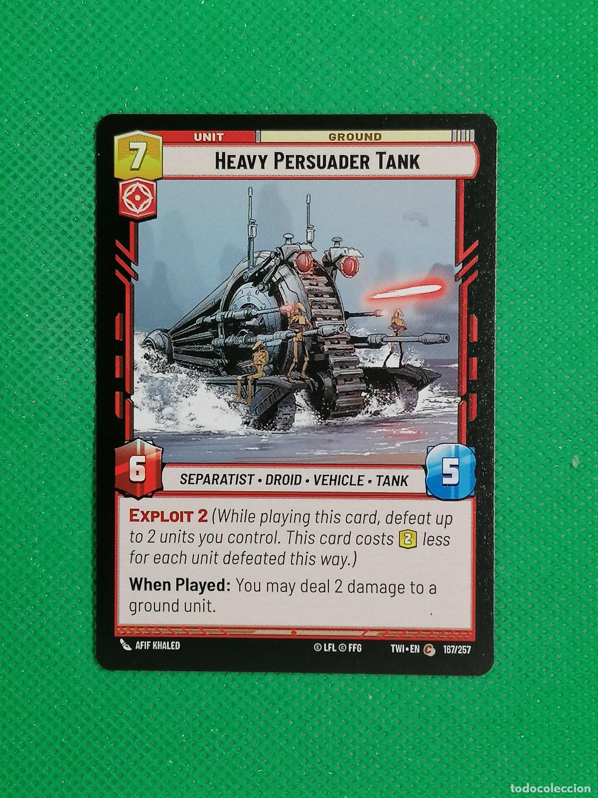 Trading Cards: HEAVY PERSUADER TANK 167/257 ⚽ STAR WARS UNLIMITED TRADING CARD GAME ⚽