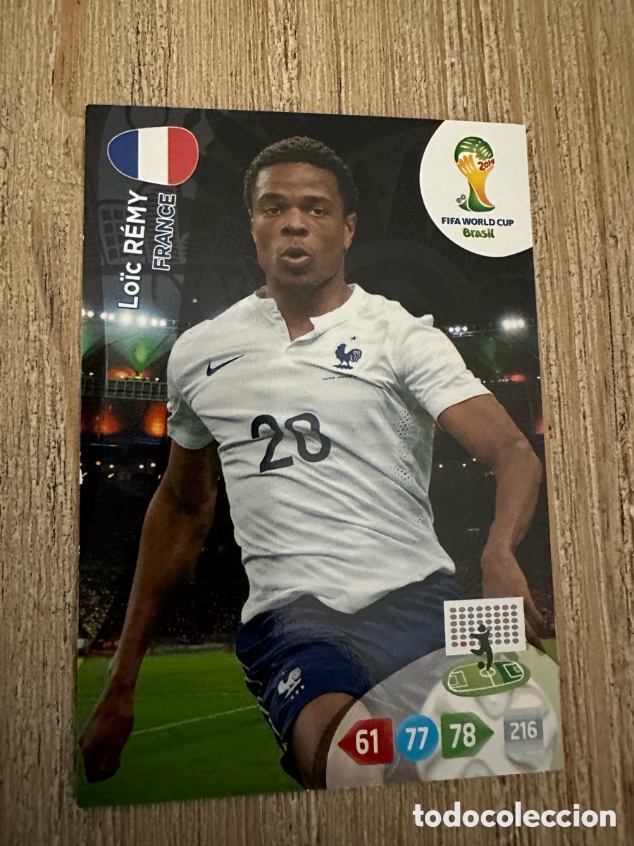 Trading Cards: LOIC REMY FRANCIA ADRENALYN XL BRASIL 2014 WORLD CUP MUNDIAL FUTBOL 14