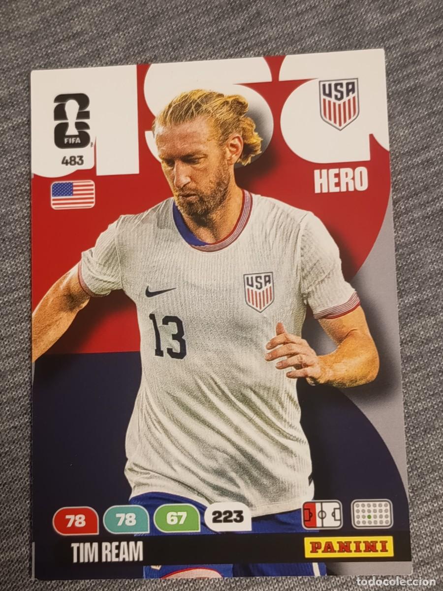 Trading Cards: ADRENALYN XL FIFA WORLD CUP 2026 TIM REAM N&deg;483 ESTADOS UNIDOS nuevo