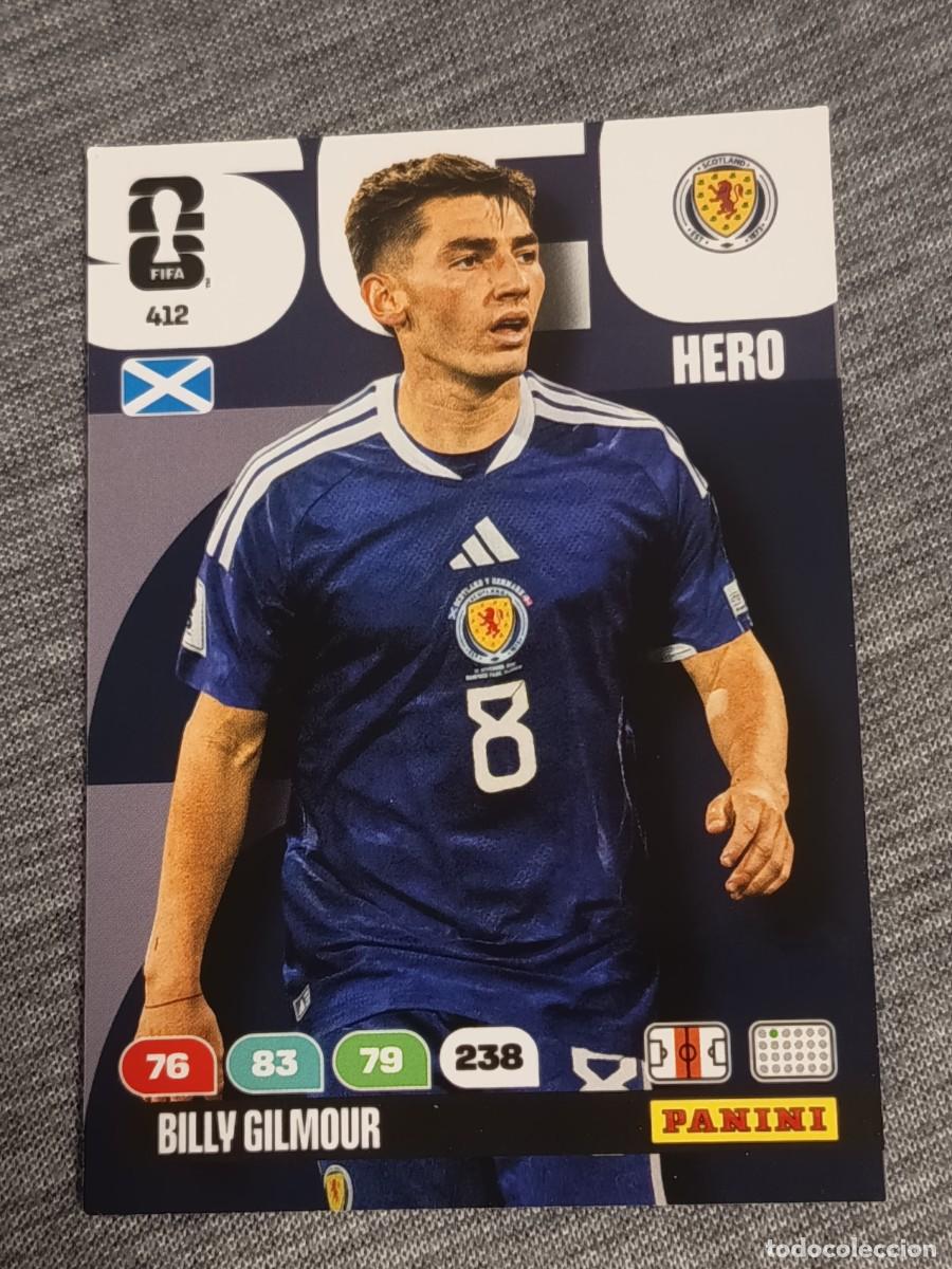 Trading Cards: ADRENALYN XL FIFA WORLD CUP 2026 BILLY GILMOUR N&deg;412 ESCOCIA nuevo