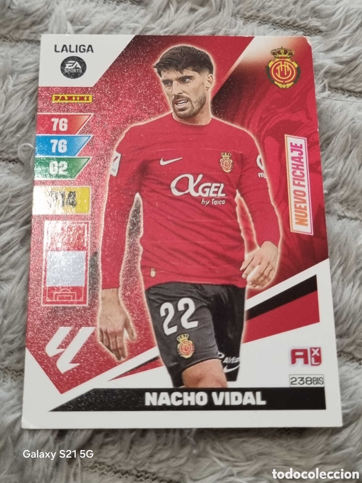 Trading Cards: 238 BIS - NACHO VIDAL, MALLORCA NUEVO FICHAJE ADRENALYN 2023-2024