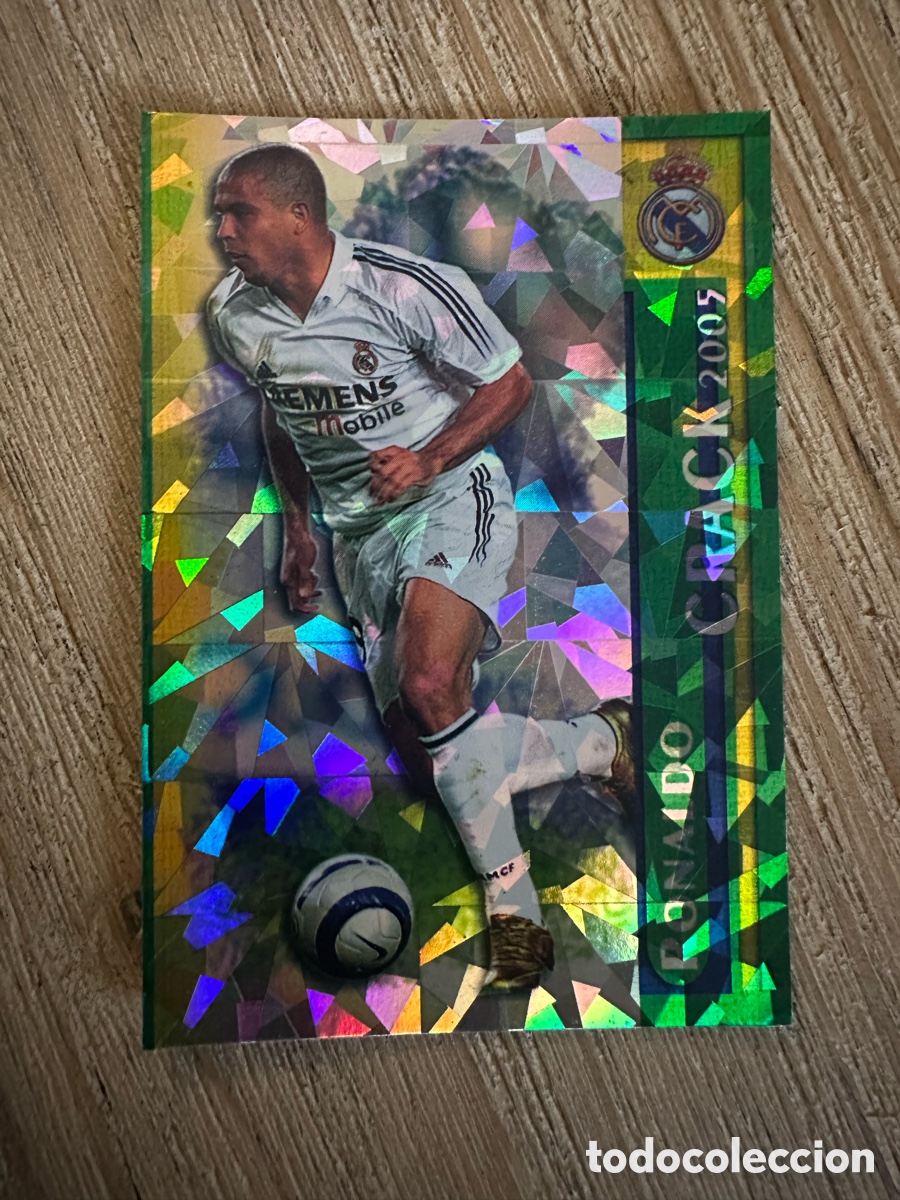 Trading Cards: RONALDO REAL MADRID CRACK 2005 TRIANGULOS MUNDICROMO 2005-06 05 06