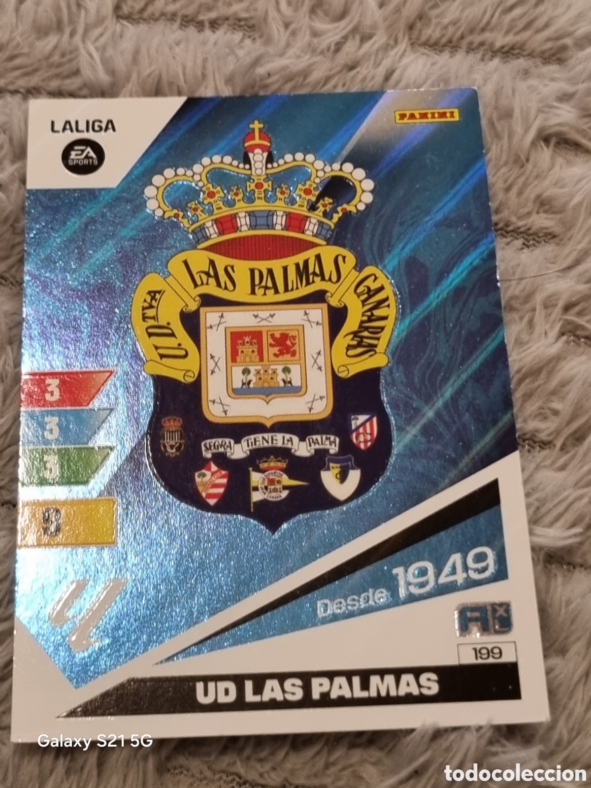 Trading Cards: 199 - ESCUDO LAS PALMAS ADRENALYN 2023-2024