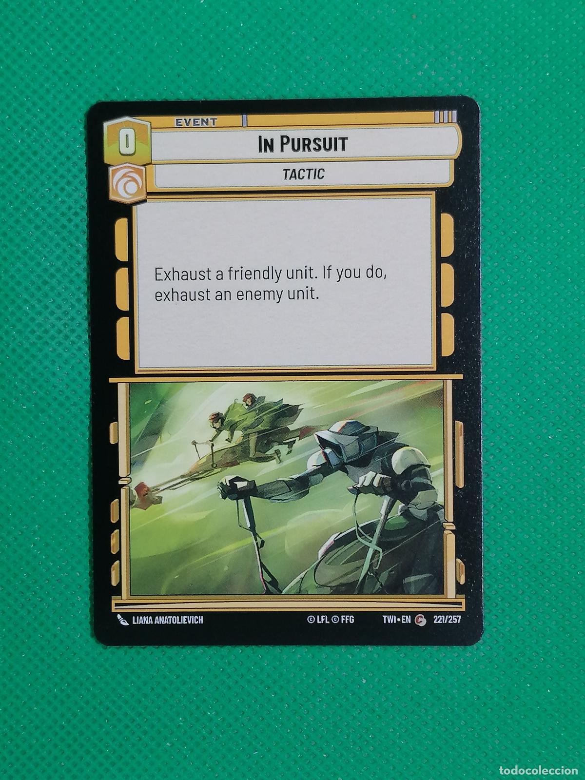 Trading Cards: IN PURSUIT 221/257 ⚽ STAR WARS UNLIMITED TRADING CARD GAME ⚽