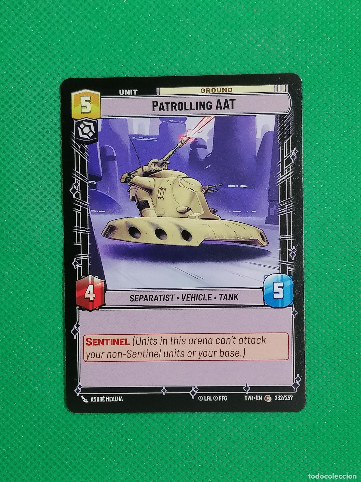 Trading Cards: PATROLLIN AAT 232/257 ⚽ STAR WARS UNLIMITED TRADING CARD GAME ⚽